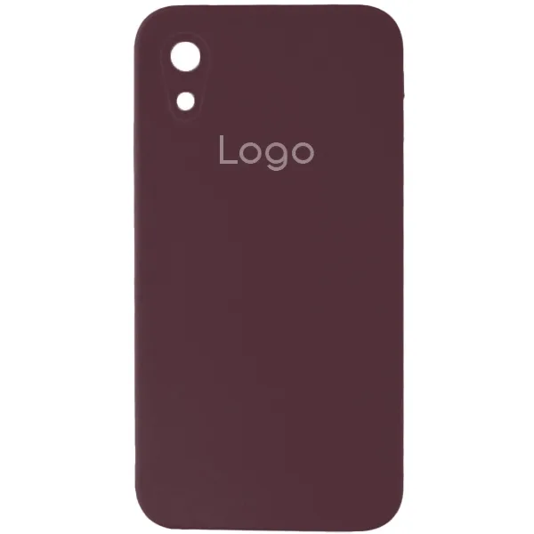 Чохол Silicone Case Square Full Camera для iPhone Xr 42.Maroon