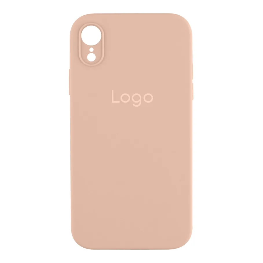 Чохол Silicone Case Square Full Camera для iPhone Xr 19.Pink Sand