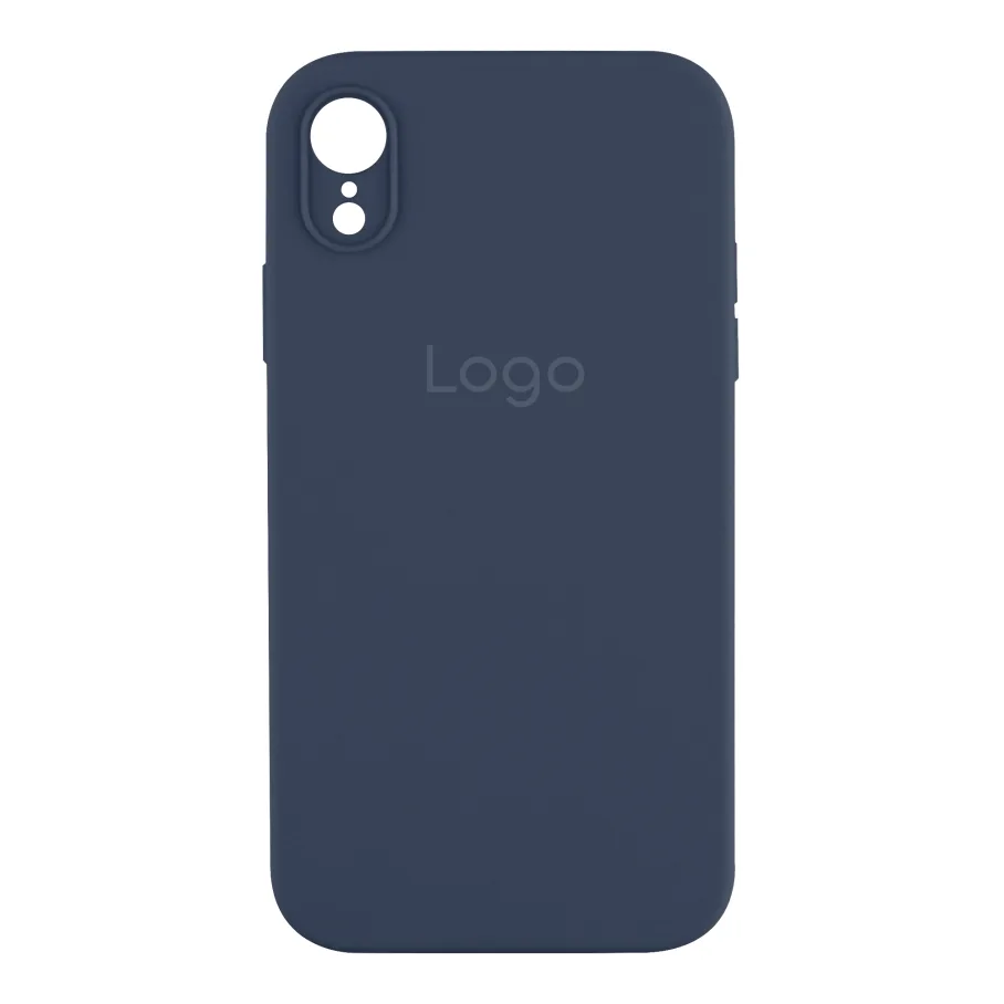 Чохол Silicone Case Square Full Camera для iPhone Xr 08.Dark Blue