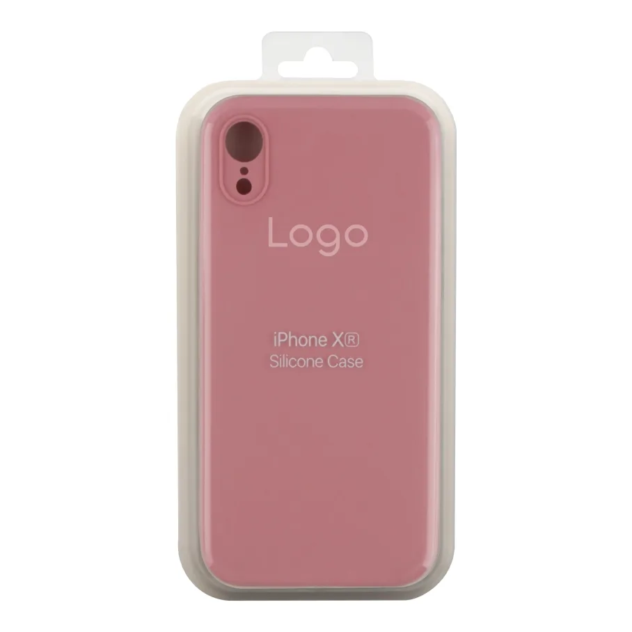 Чохол Silicone Case Square Full Camera для iPhone Xr 06.Light Pink