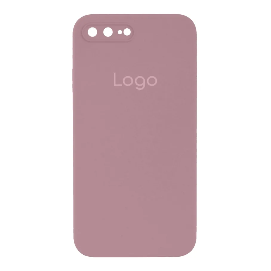 Чохол Silicone Case Square Full Camera для iPhone 7 Plus/8 Plus 68.Blackcurrant