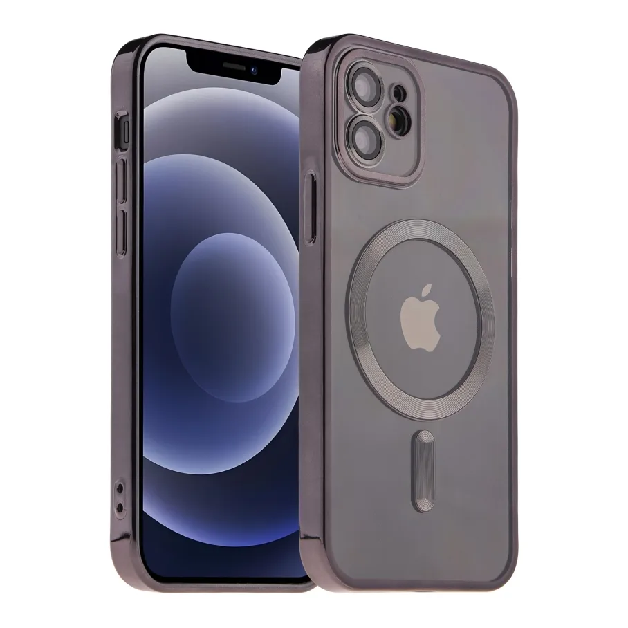 Чохол TPU Metallic Full Camera with Magsafe для iPhone 12 Green