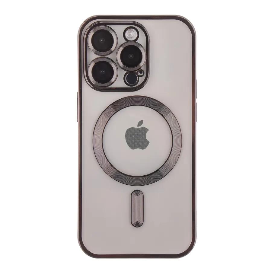 Чохол TPU Metallic Full Camera with Magsafe для iPhone 14 Pro Max Black
