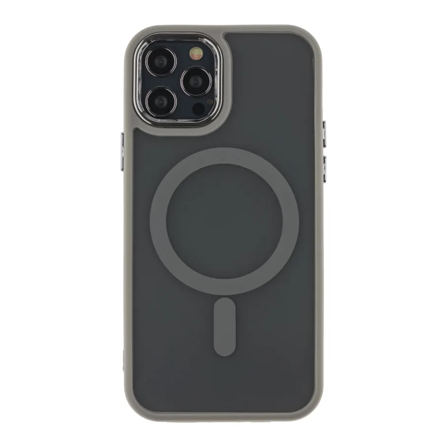 Чохол TPU+PC Space Magnetic Color with Magsafe для iPhone 12 Pro Max Grey