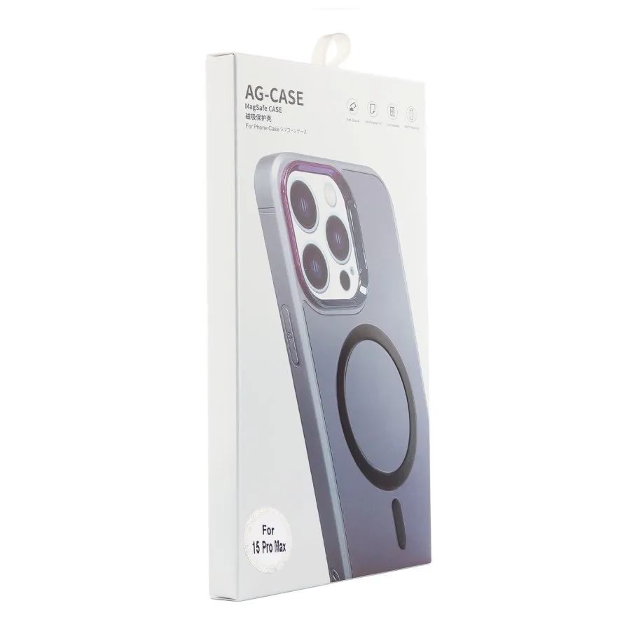 Чохол AG-Glass Chrome Camera with Magsafe для iPhone 14 Pro Max Pink