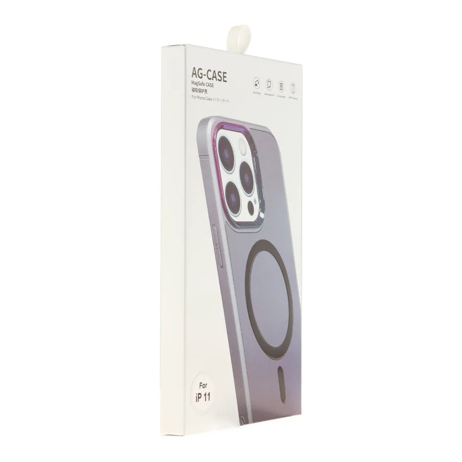 Чохол AG-Glass Chrome Camera with Magsafe для iPhone 11 Dark Blue