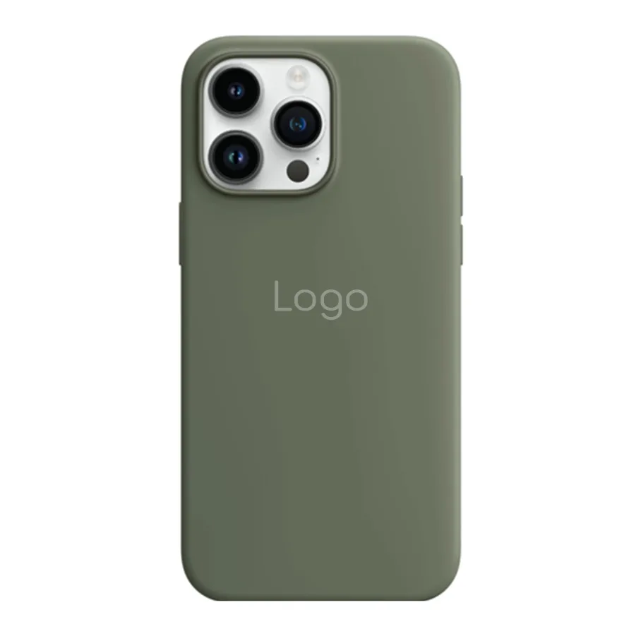 Чохол Silicone Case with MagSafe для iPhone 14 Pro Max Olive