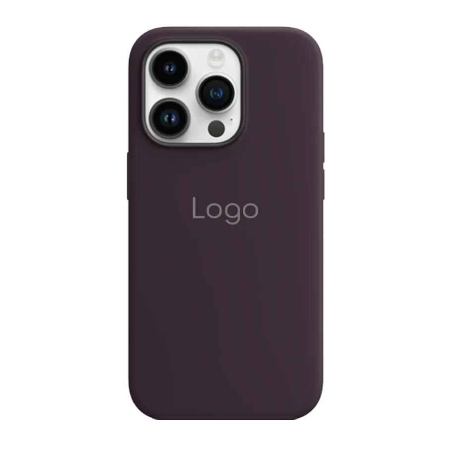 Чохол Silicone Case with MagSafe для iPhone 14 Pro Max Elderberry