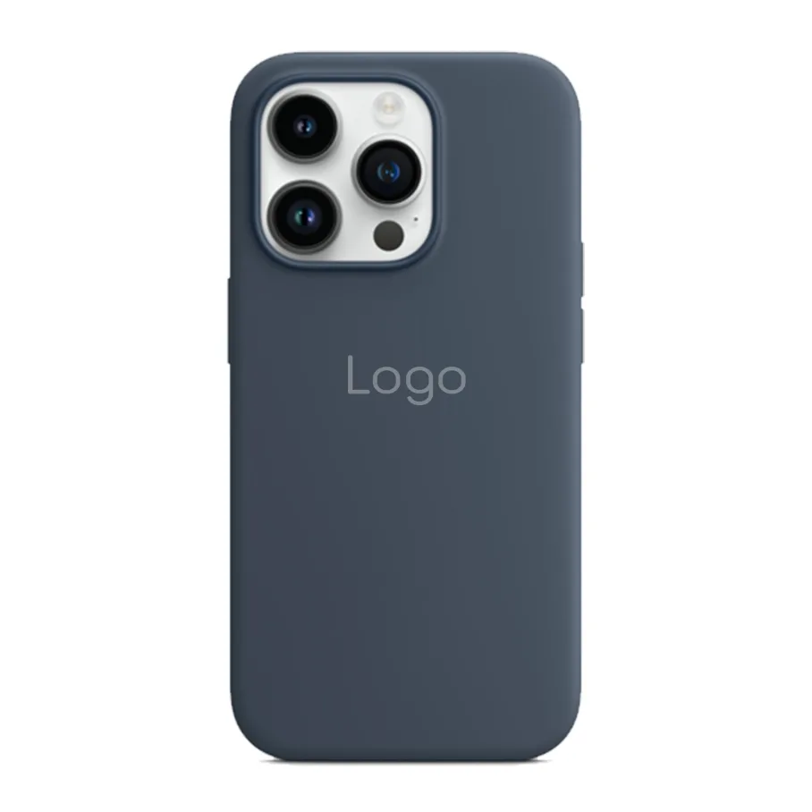 Чохол Silicone Case with MagSafe для iPhone 14 Pro Max Storm Blue