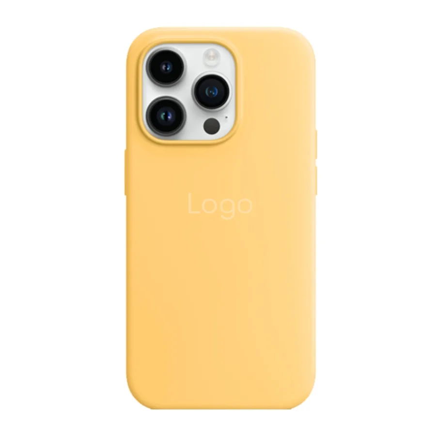 Чохол Silicone Case with MagSafe для iPhone 14 Pro Max Sunglow