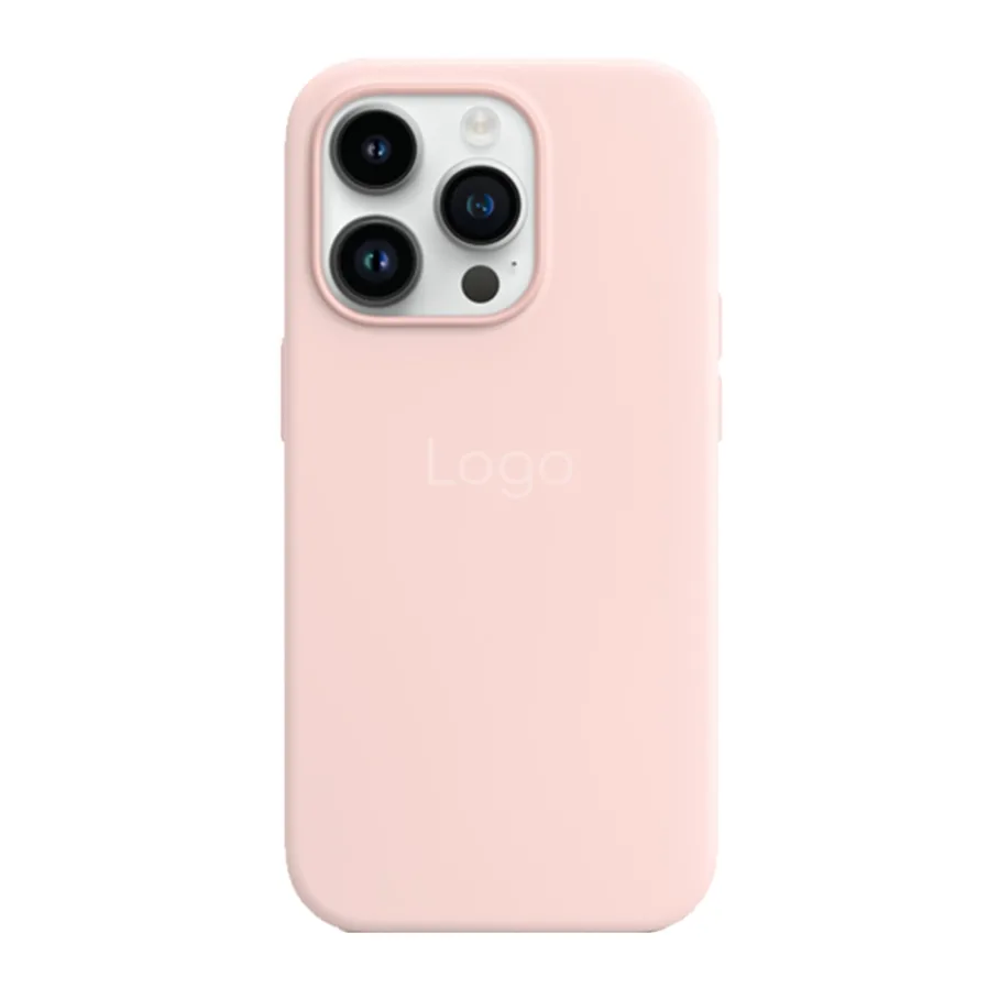 Чохол Silicone Case with MagSafe для iPhone 14 Pro Max Chalk Pink