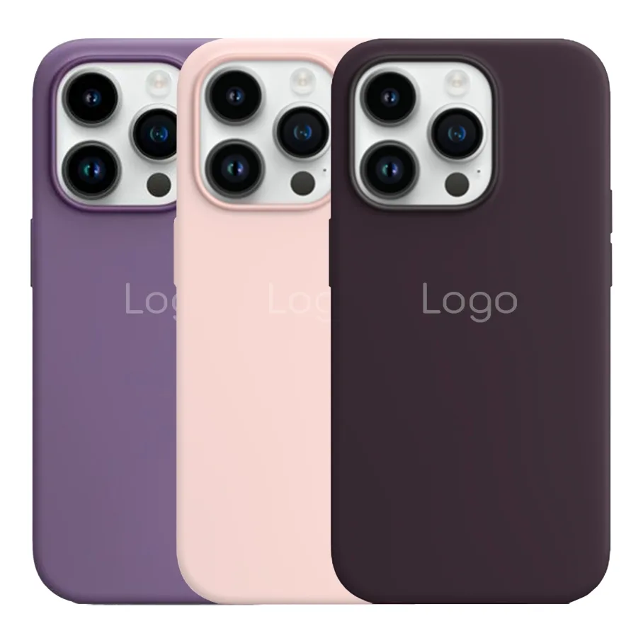 Чохол Silicone Case with MagSafe для iPhone 14 Pro Chalk Pink