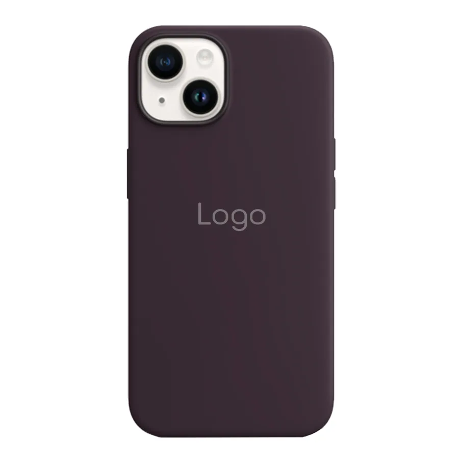 Чохол Silicone Case with MagSafe для iPhone 14 Plus Elderberry