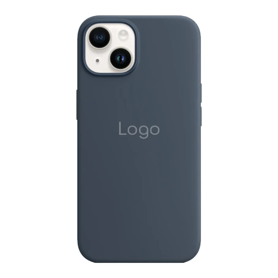 Чохол Silicone Case with MagSafe для iPhone 14 Plus Storm Blue