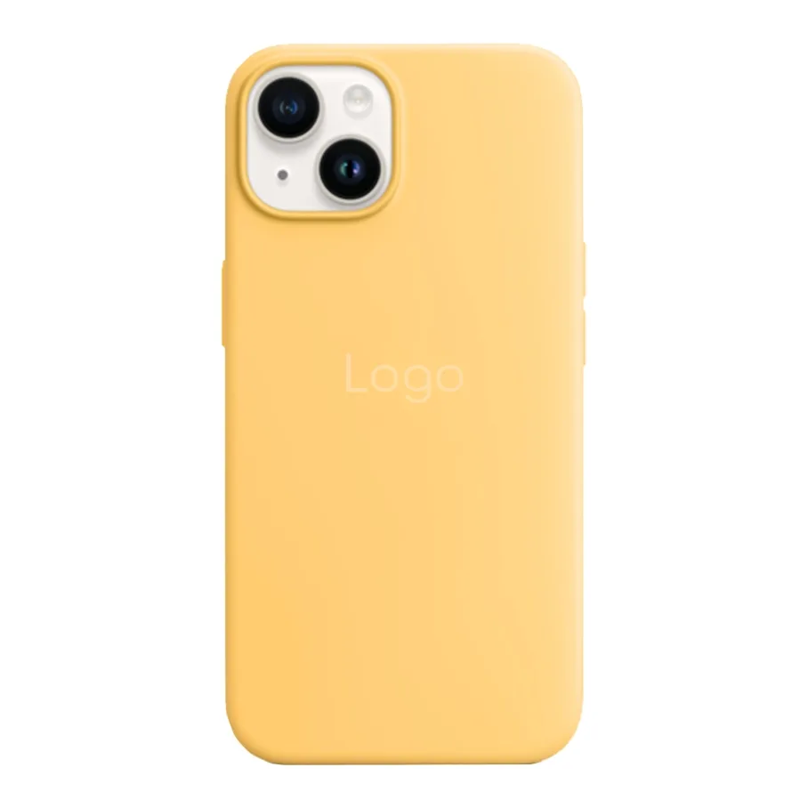 Чохол Silicone Case with MagSafe для iPhone 14 Plus Sunglow