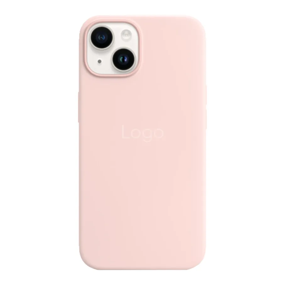 Чохол Silicone Case with MagSafe для iPhone 14 Plus Chalk Pink
