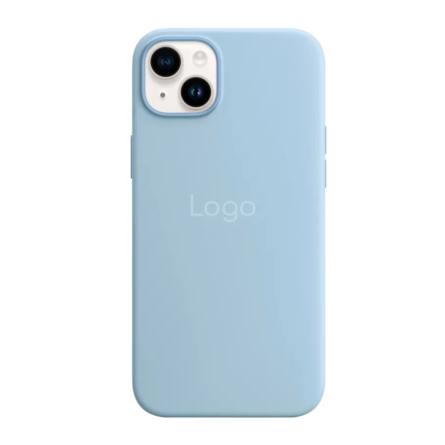 Чохол Silicone Case with MagSafe для iPhone 14 Sky