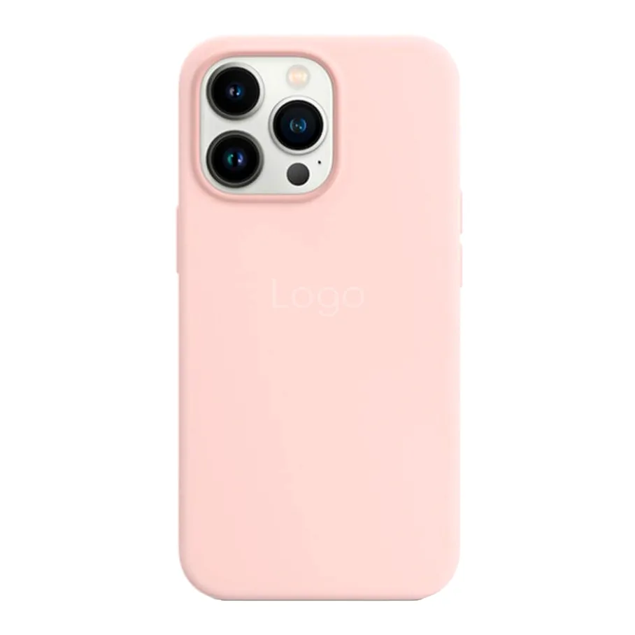 Чохол Silicone Case with MagSafe для iPhone 13 Pro Max Chalk Pink