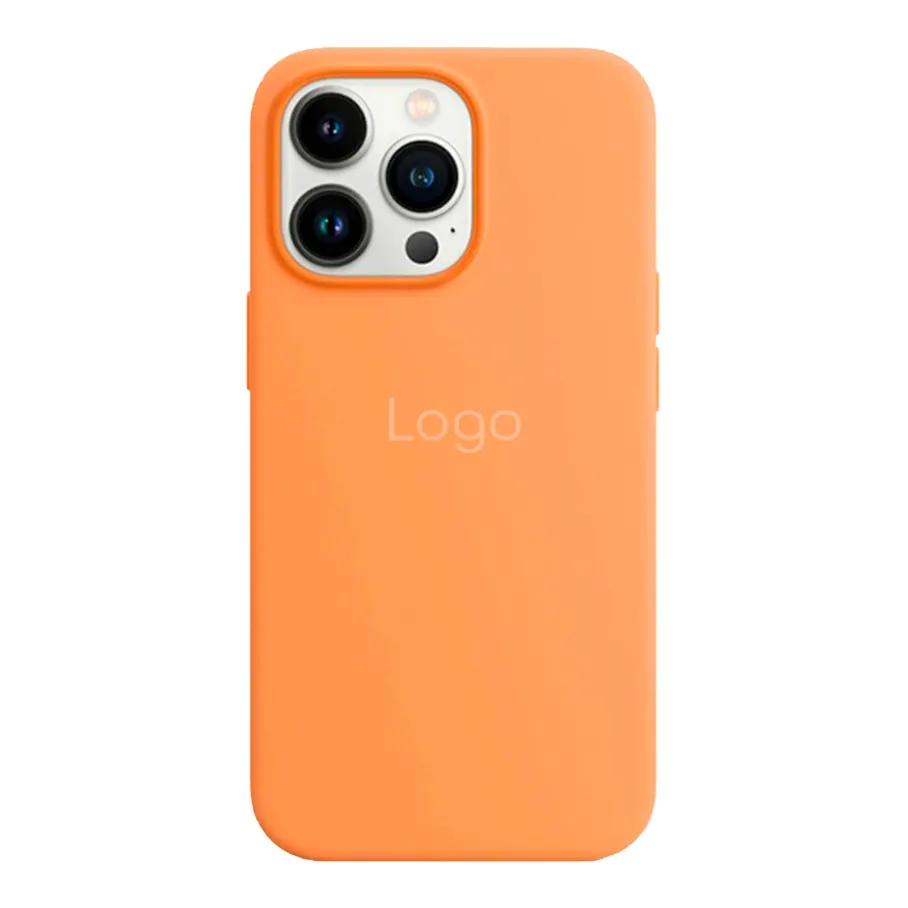 Чохол Silicone Case with MagSafe для iPhone 13 Pro Marigold