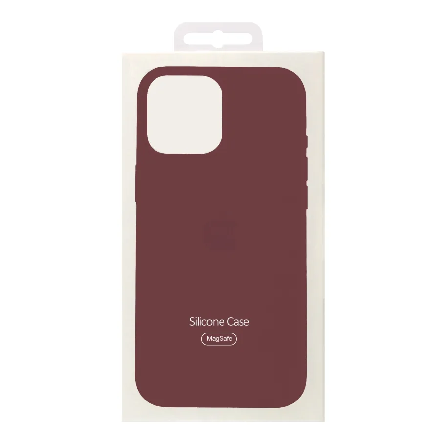 Чохол Silicone Case with MagSafe для iPhone 12 Pro Max Plum