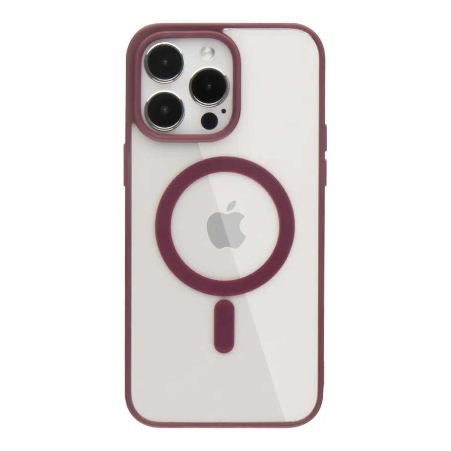 Чохол TPU Color with Magsafe для iPhone 14 Pro Max Bordo