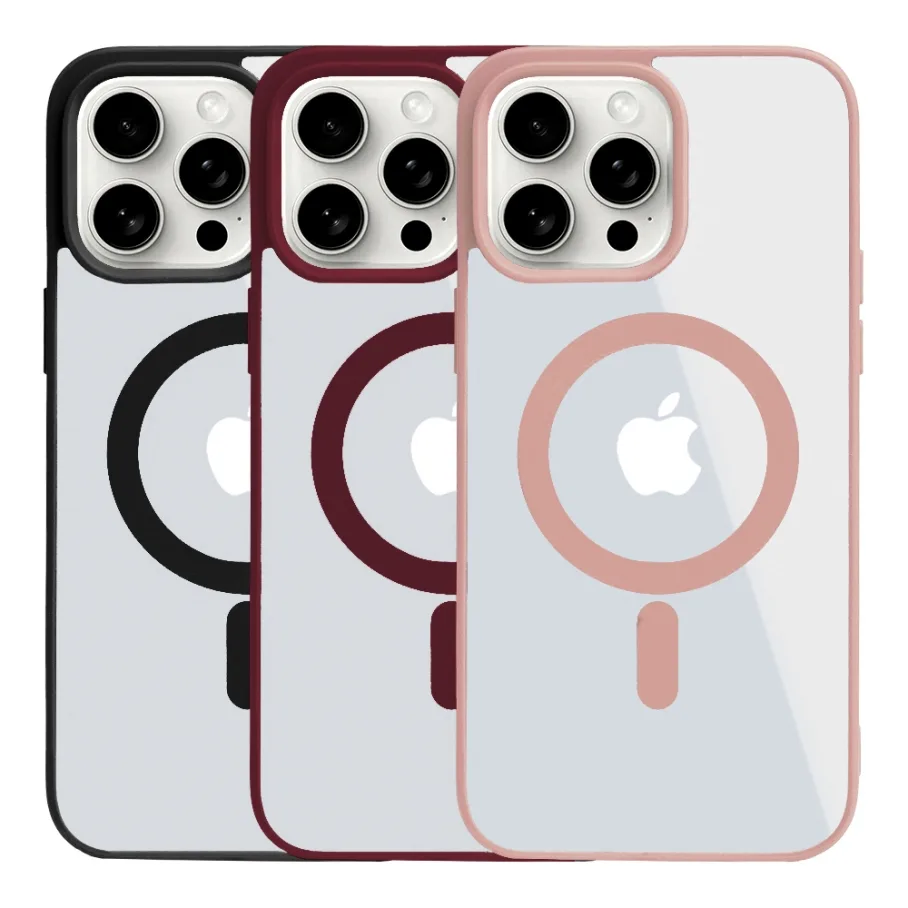 Чохол TPU Color with Magsafe для iPhone 14 Pro Max Red