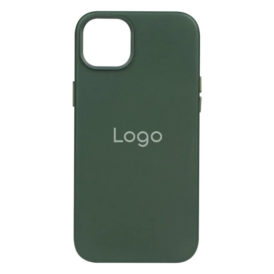 Чохол Leather Case для iPhone 14 Shirt Green