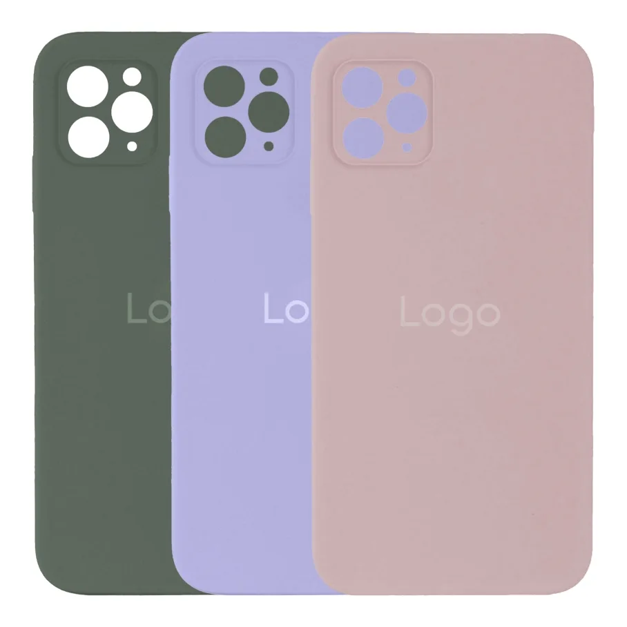 Чохол Silicone Case Square Full Camera для iPhone 11 Pro Max 01.Mint