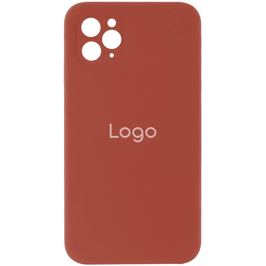 Чохол Silicone Case Square Full Camera для iPhone 11 Pro Max 14.Red