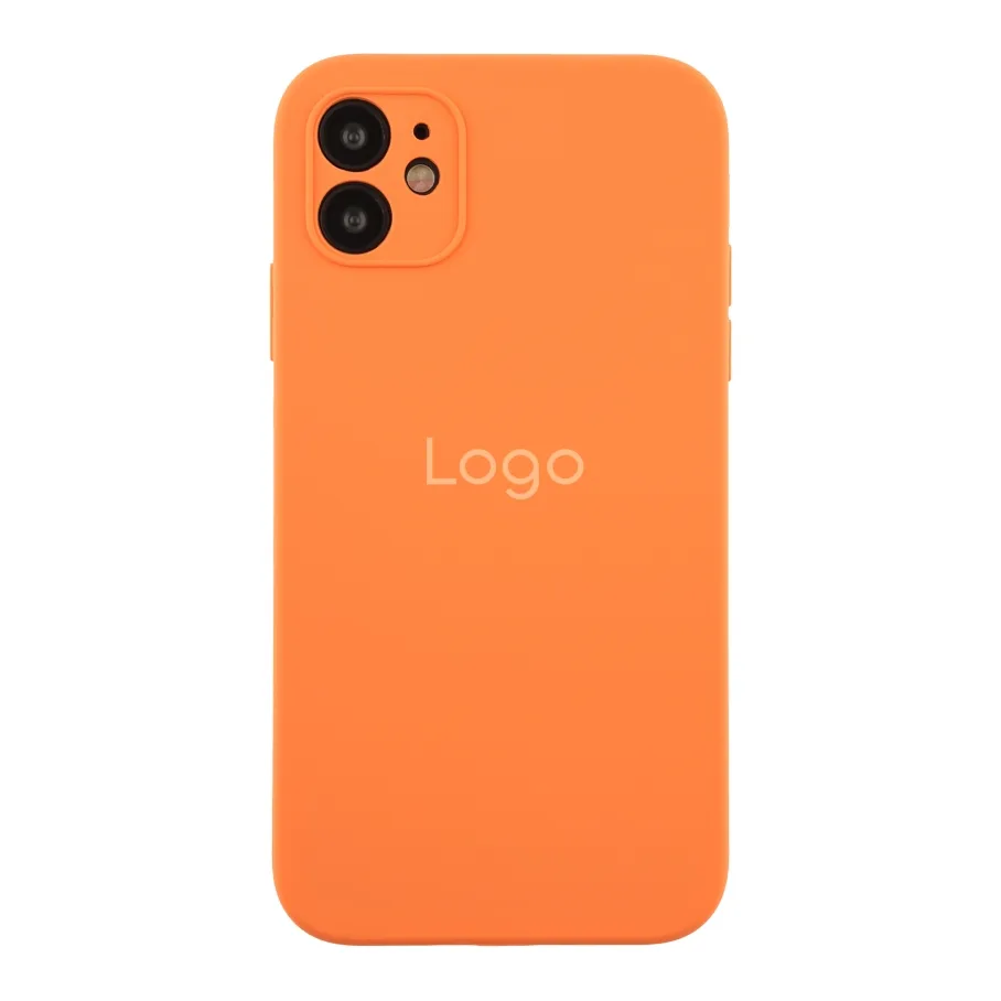 Чохол Silicone Case Square Full Camera для iPhone 11 72.Kumquat