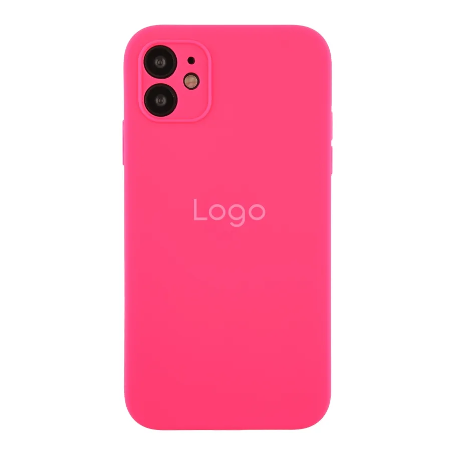 Чохол Silicone Case Square Full Camera для iPhone 11 38.Shiny Pink