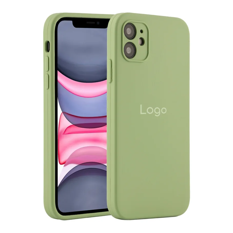 Чохол Silicone Case Square Full Camera для iPhone 11 47.Spearmint