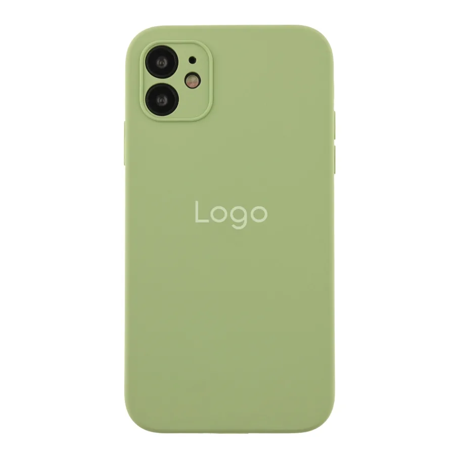 Чохол Silicone Case Square Full Camera для iPhone 11 01.Mint
