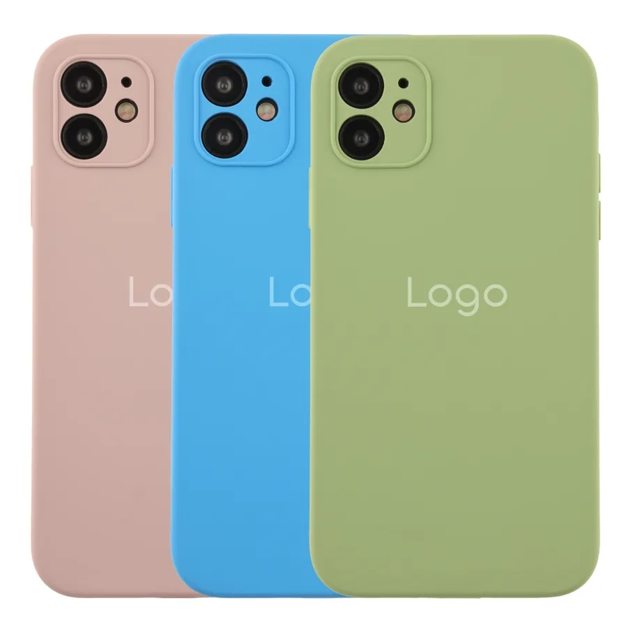 Чохол Silicone Case Square Full Camera для iPhone 11 01.Mint