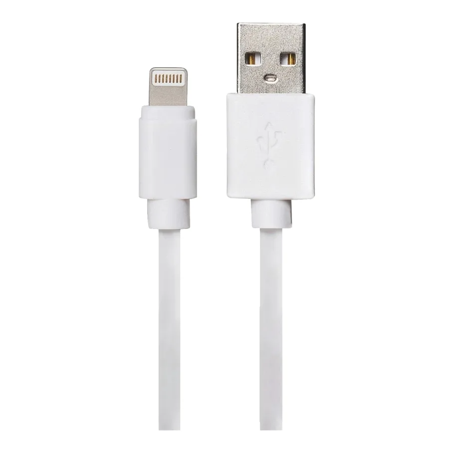 Кабель USB Cable Lightning 25см Бiлий