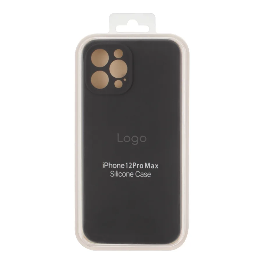 Чохол Silicone Case Full Size with Frame для iPhone 12 Pro Max 15.Dark Grey