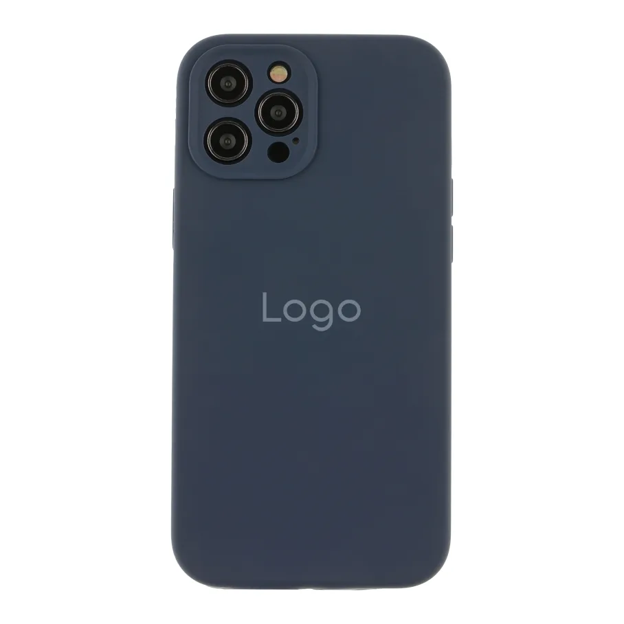 Чохол Silicone Case Full Size with Frame для iPhone 12 Pro Max 08.Dark Blue