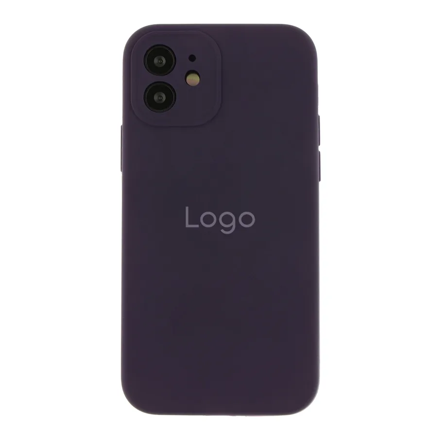 Чохол Silicone Case Full Size with Frame для iPhone 12 82.Elderberry