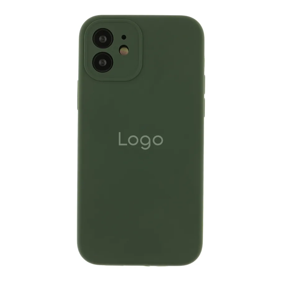 Чохол Silicone Case Full Size with Frame для iPhone 12 71.Cyprus Green