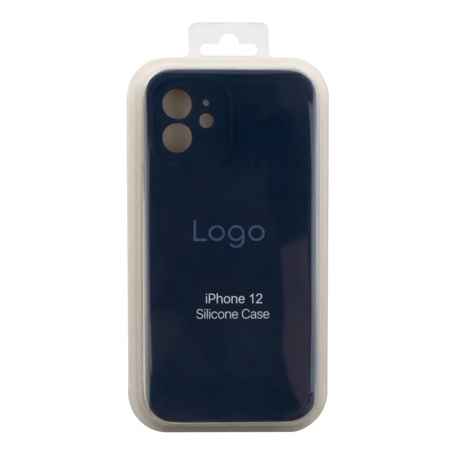 Чохол Silicone Case Full Size with Frame для iPhone 12 70.Deep Navy