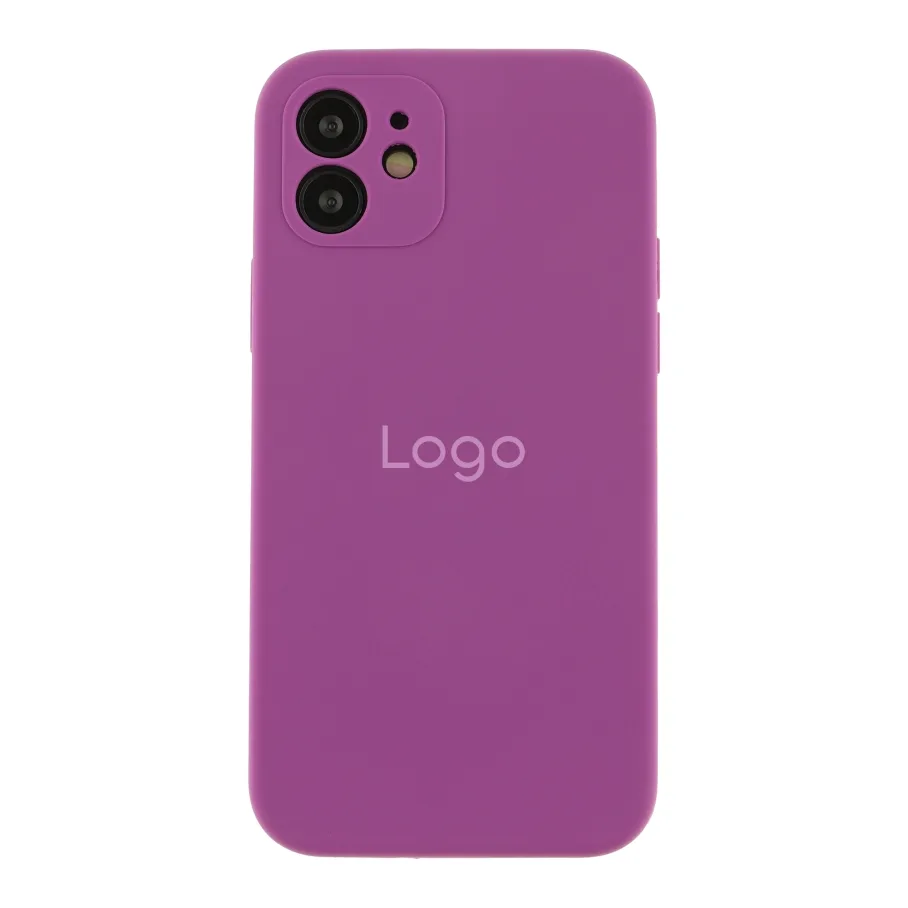 Чохол Silicone Case Full Size with Frame для iPhone 12 43.Grape