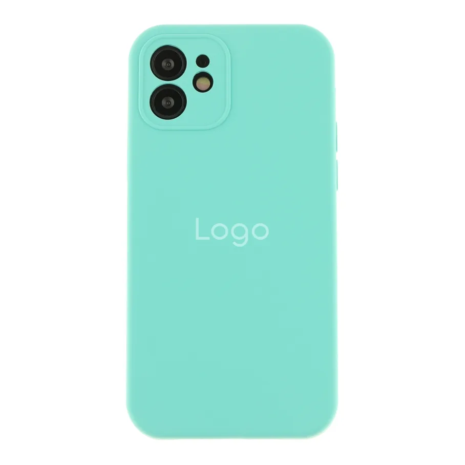 Чохол Silicone Case Full Size with Frame для iPhone 12 21.Sea Blue