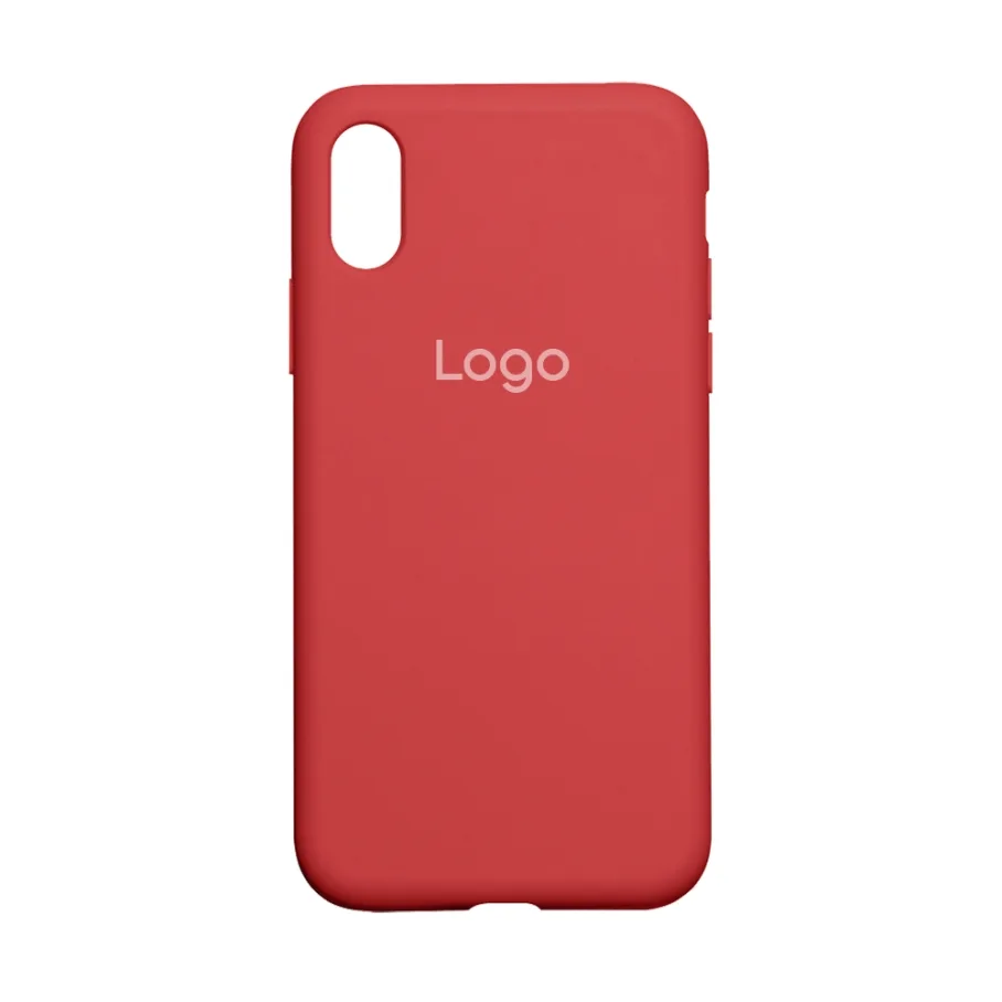 Чохол Silicone Case Full Size (AA) для iPhone Xs Max 14.Red