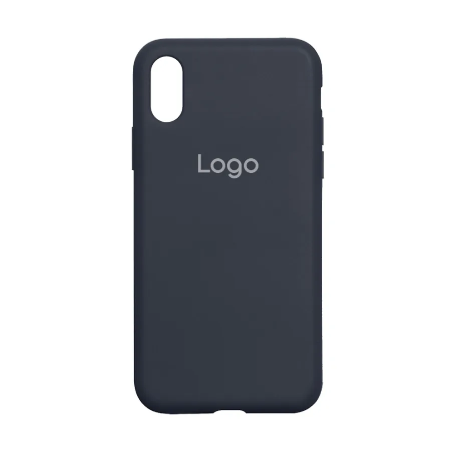Чохол Silicone Case Full Size (AA) для iPhone Xs Max 08.Dark Blue