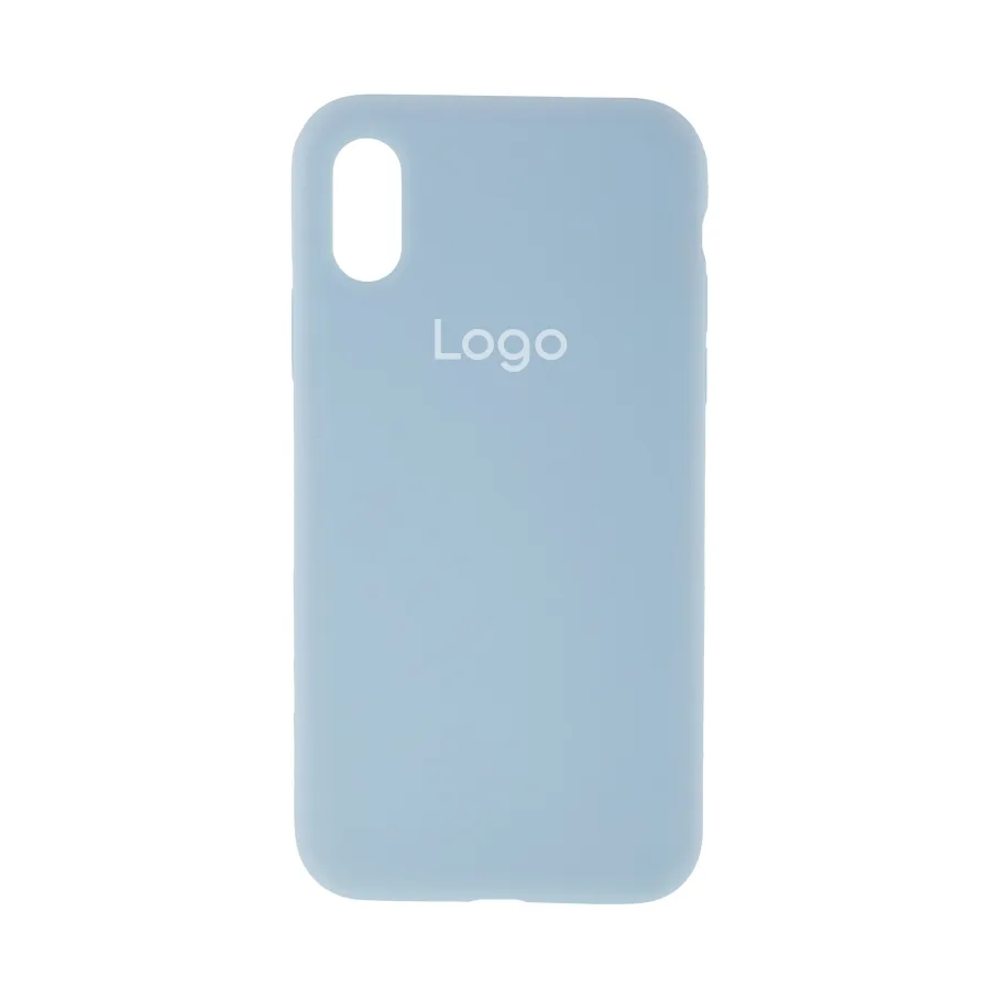 Чохол Silicone Case Full Size (AA) для iPhone X/Xs 58.Sky Blue