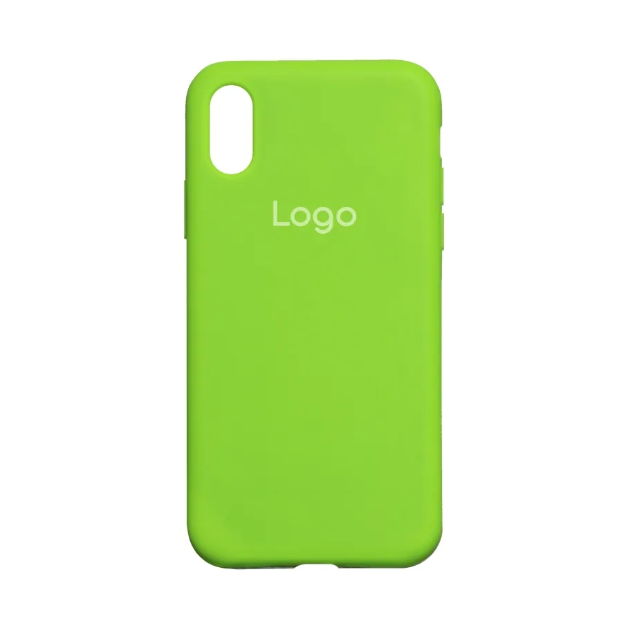 Чохол Silicone Case Full Size (AA) для iPhone X/Xs 40.Shiny Green