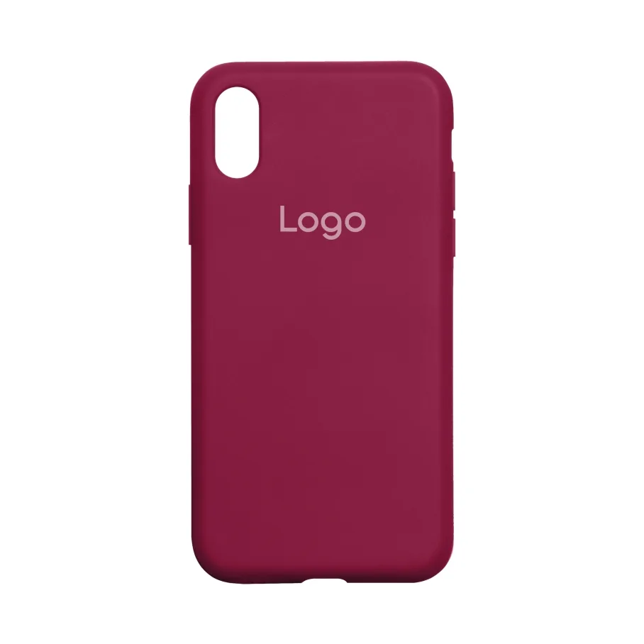 Чохол Silicone Case Full Size (AA) для iPhone X/Xs 37.Rose Red