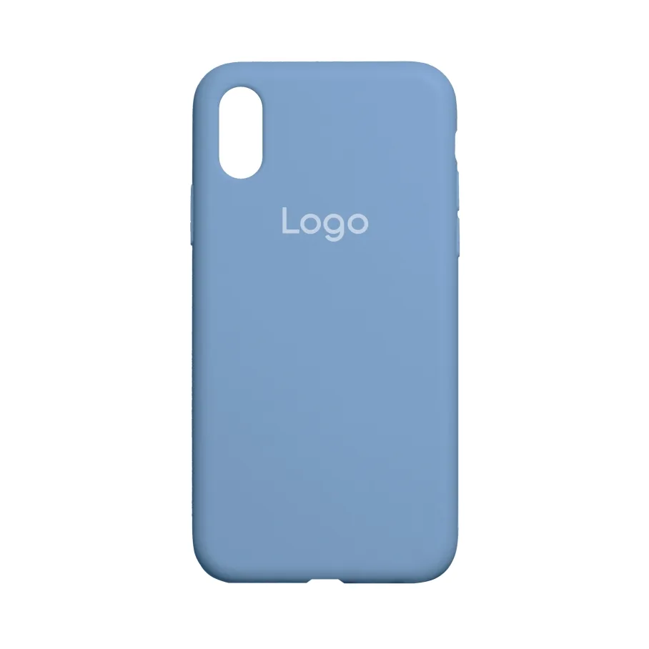 Чохол Silicone Case Full Size (AA) для iPhone X/Xs 24.Azure