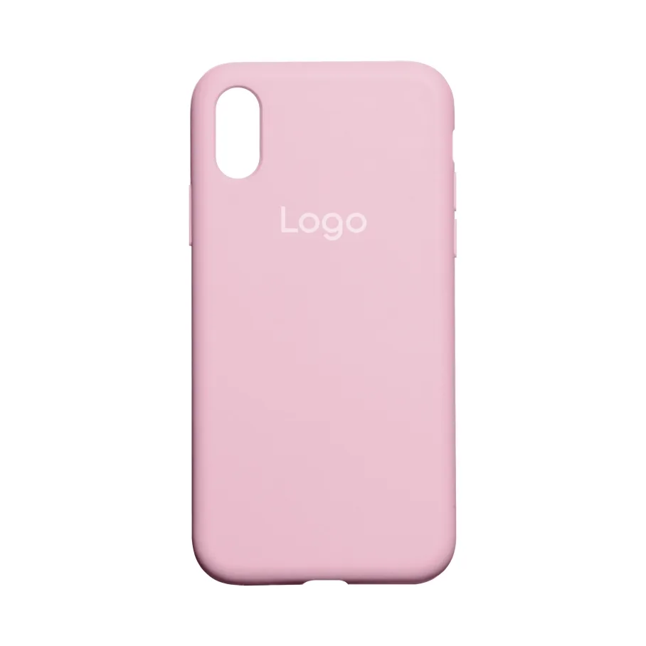 Чохол Silicone Case Full Size (AA) для iPhone X/Xs 06.Light Pink