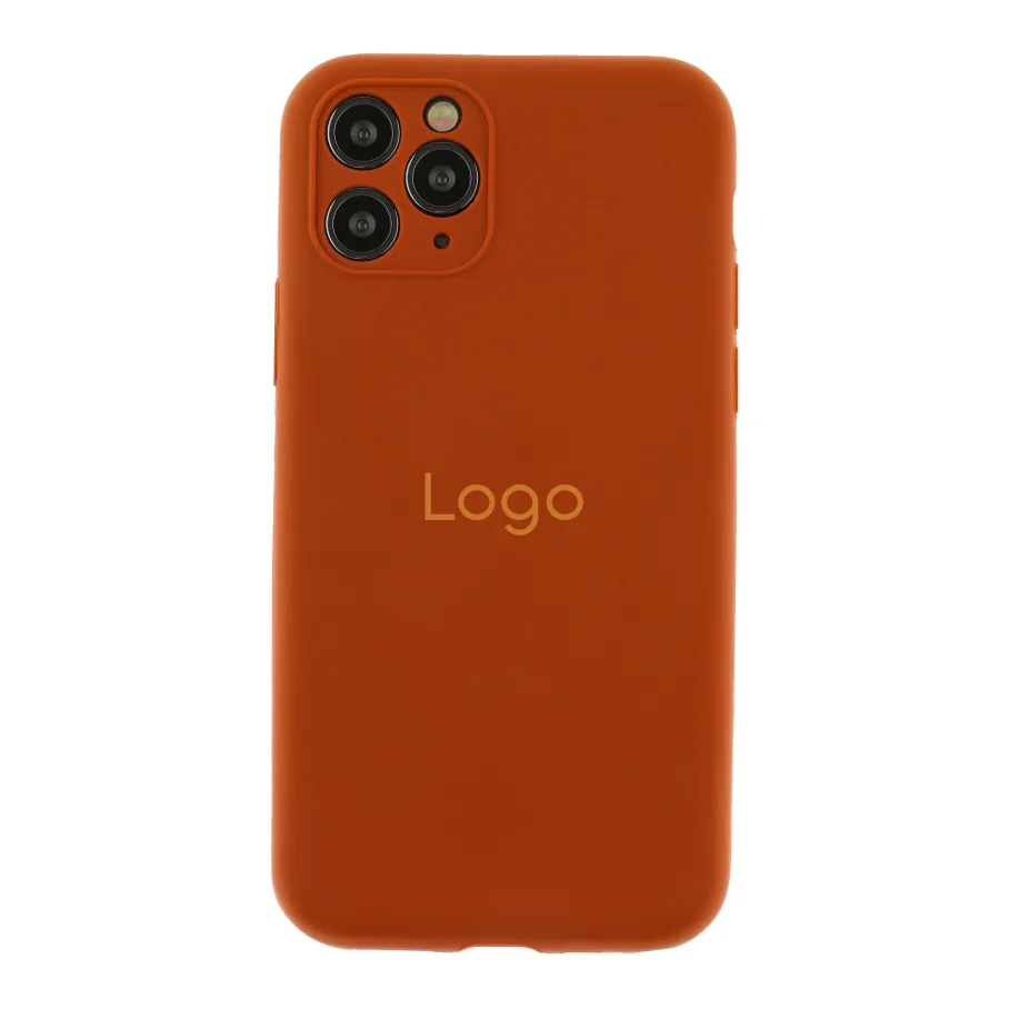 Чохол Silicone Case Full Size with Frame для iPhone 11 Pro 33.Brown